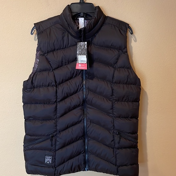 NWT Oiselle PUFFY BIRD VEST in Black - Picture 2 of 6